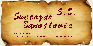 Svetozar Danojlović vizit kartica